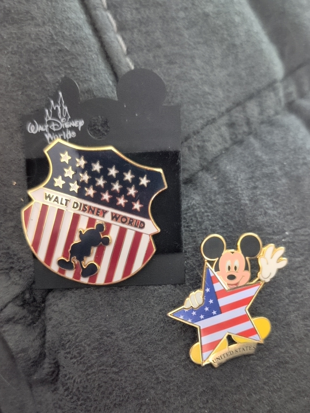 2 Disney Patriotic Trading Pins